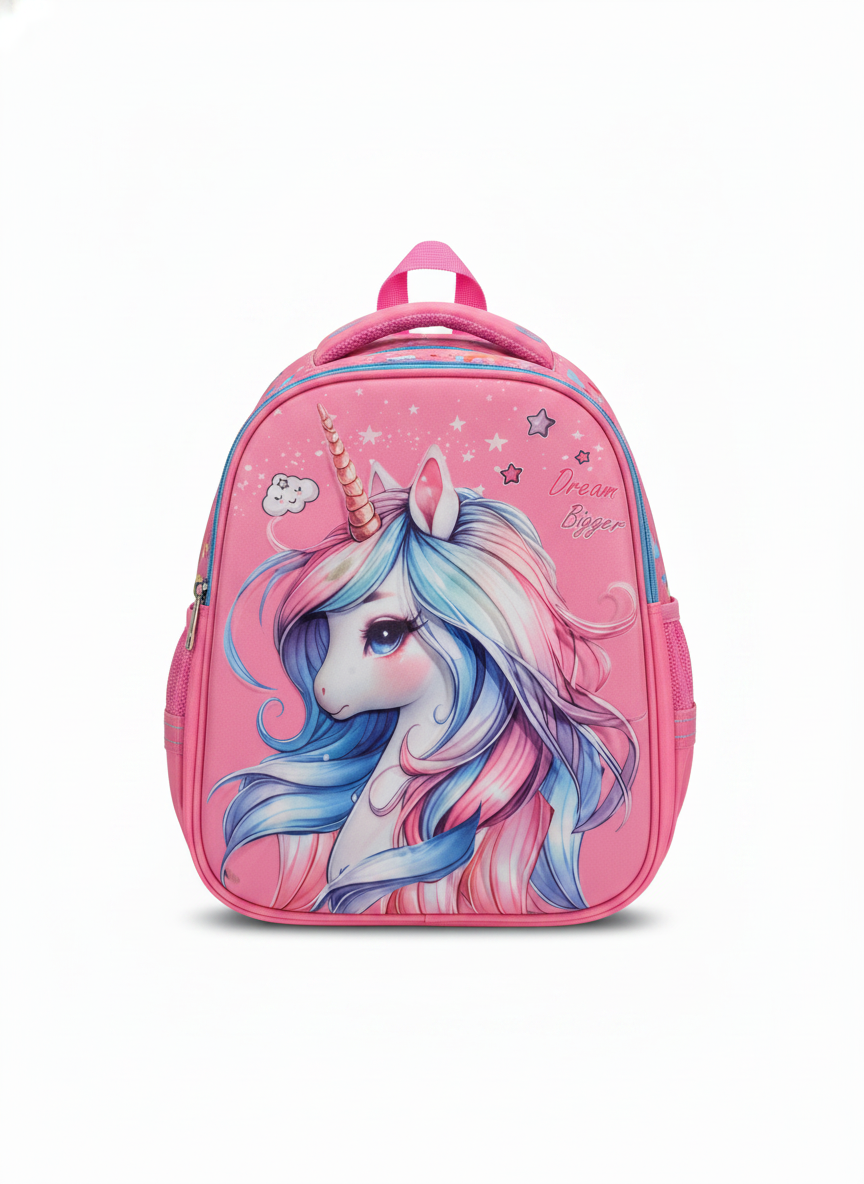 BBZ Pink Unicorn 'Dream Bigger' Backpack (Size 16)