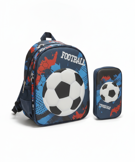 Football Themed Backpack and Pencil Case Set