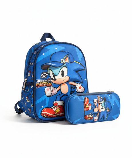 Sonic the Hedgehog Ultimate Fighter Backpack & Pencil Case Set
