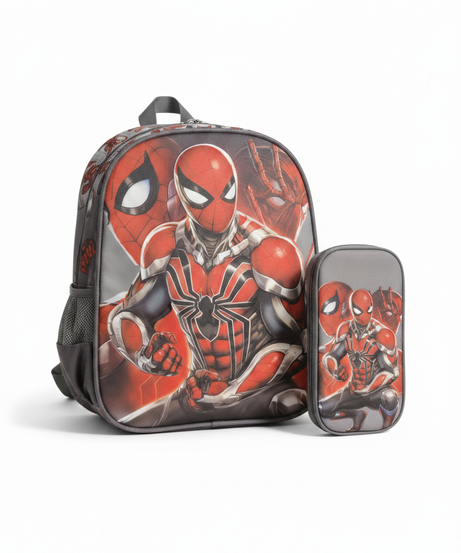 Spider-Man Armored Suit Backpack and Pencil Case Set