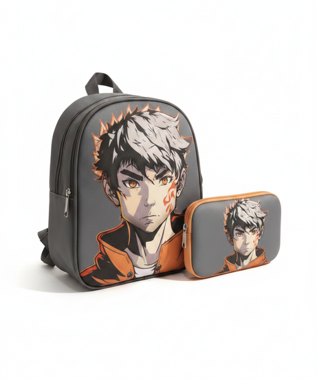 Anime Character School Essentials Set (Mini Backpack & Pencil Case)