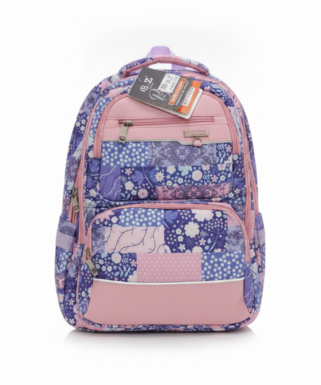 B.Z Floral Patchwork School Backpack T5272