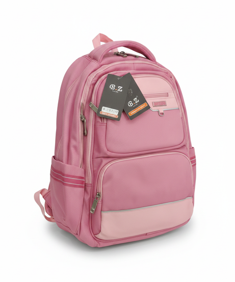 B.Z Pink Multi-Compartment School Backpack