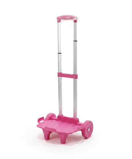 Kids' Adjustable Pink Ride-On Pull-Along Scooter