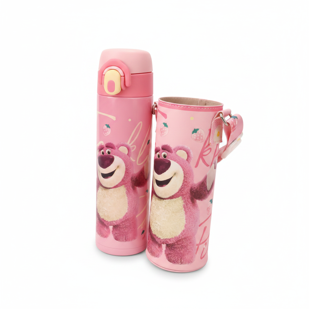 Lotso Bear Pink Insulated Drinkware Set