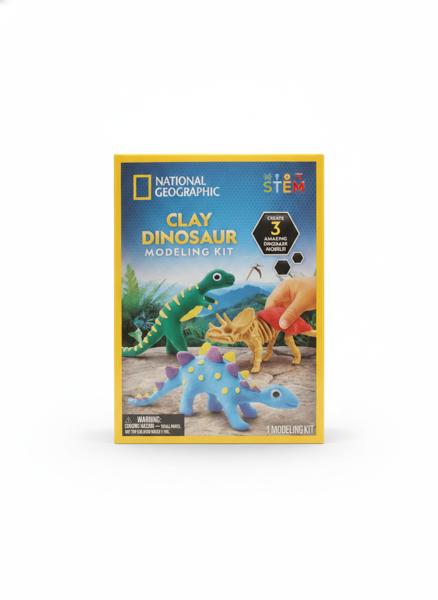 NATIONAL GEOGRAPHIC CLAY DINOSAUR MODELING KIT