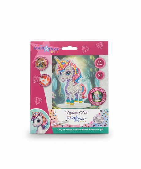 MAKE'N'TAKE Crystal Art Unicorn Kit