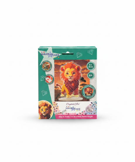 Crystal Art MAKEN TAKE Lion Craft Kit