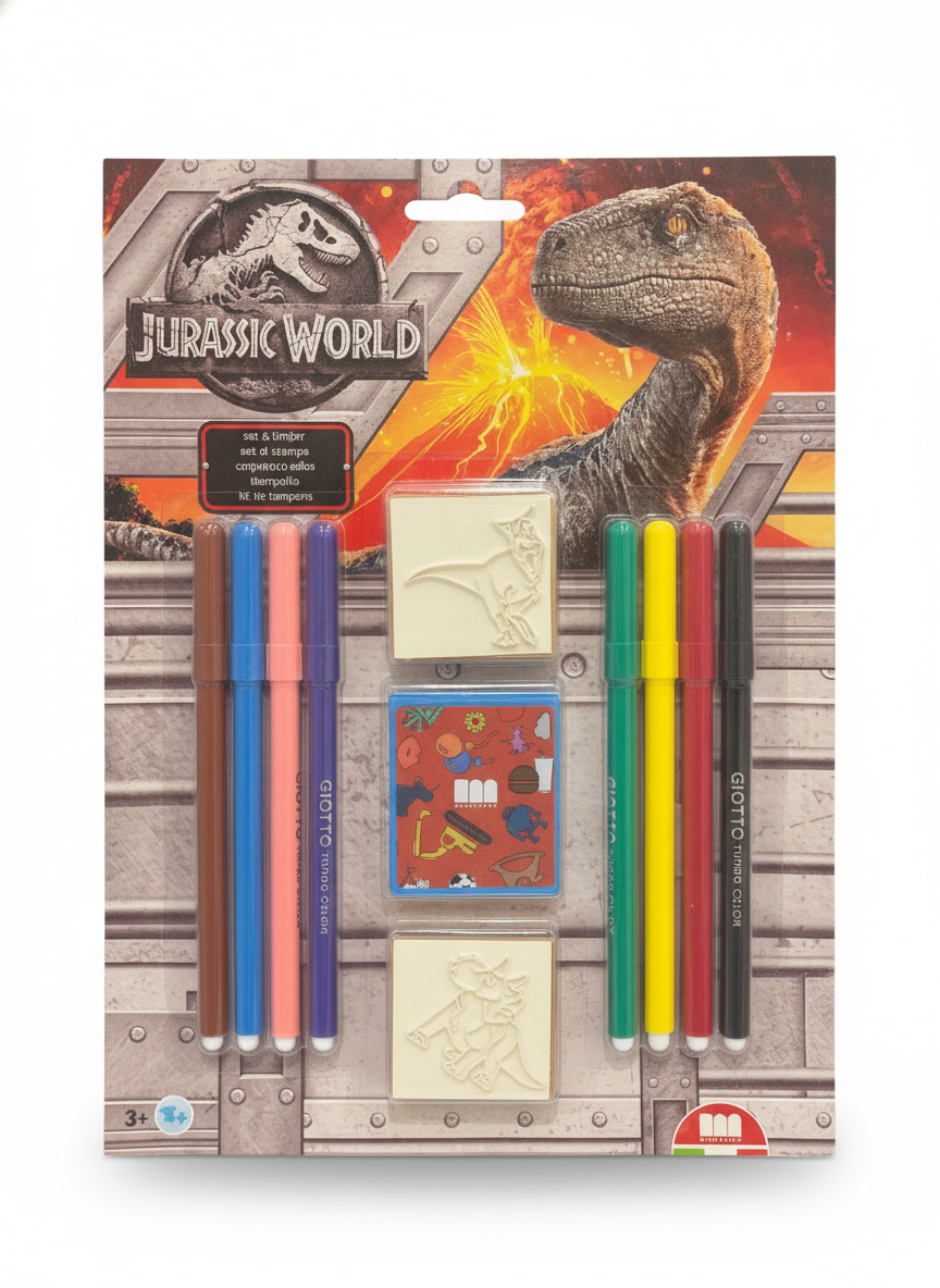 Jurassic World Stamp and Marker Set