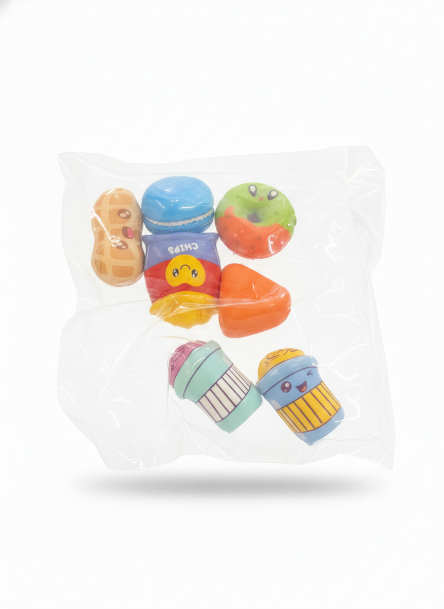 Assorted Squishy Food & Drink Toy Set