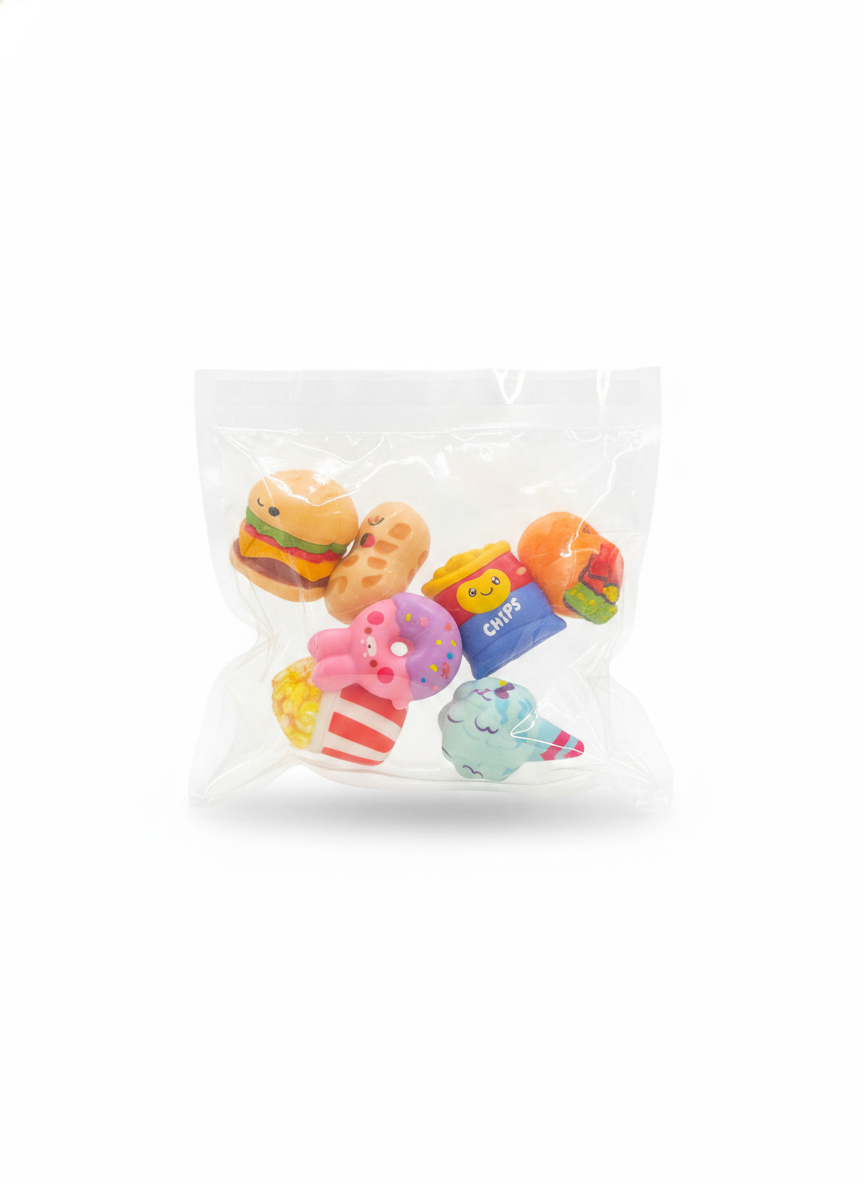 Assorted Food-Themed Squishy Toy Set