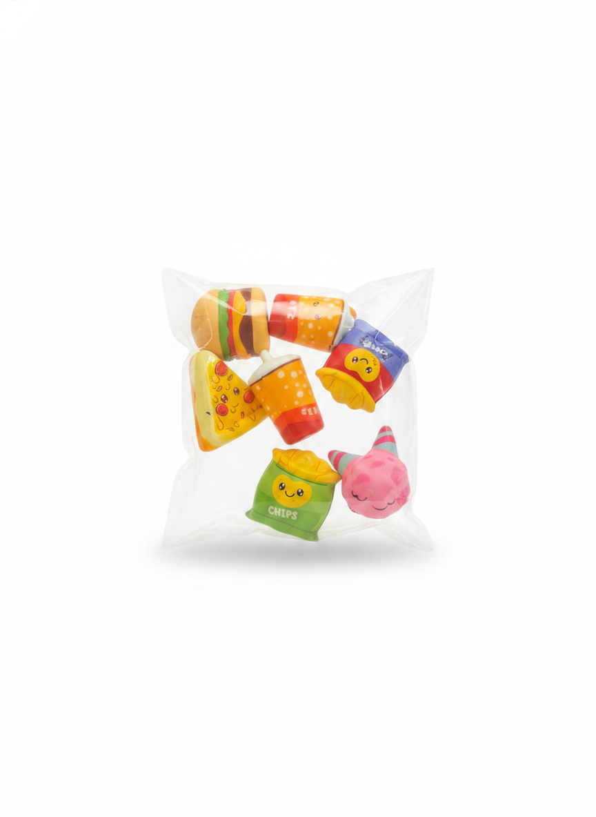 Assorted Food Squishy Toys Collection