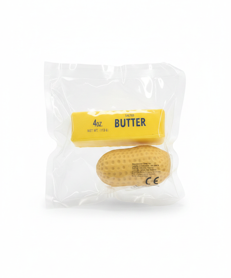 Food-Themed Butter & Peanut Squeeze Toy Set