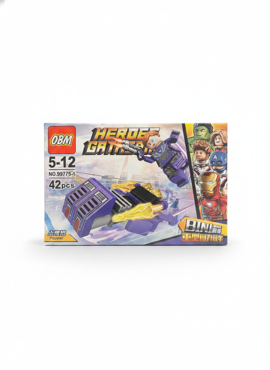 OBM Heroes Gather Pepper Heavy Duty Pullback Vehicle Building Set (No.99775-1)
