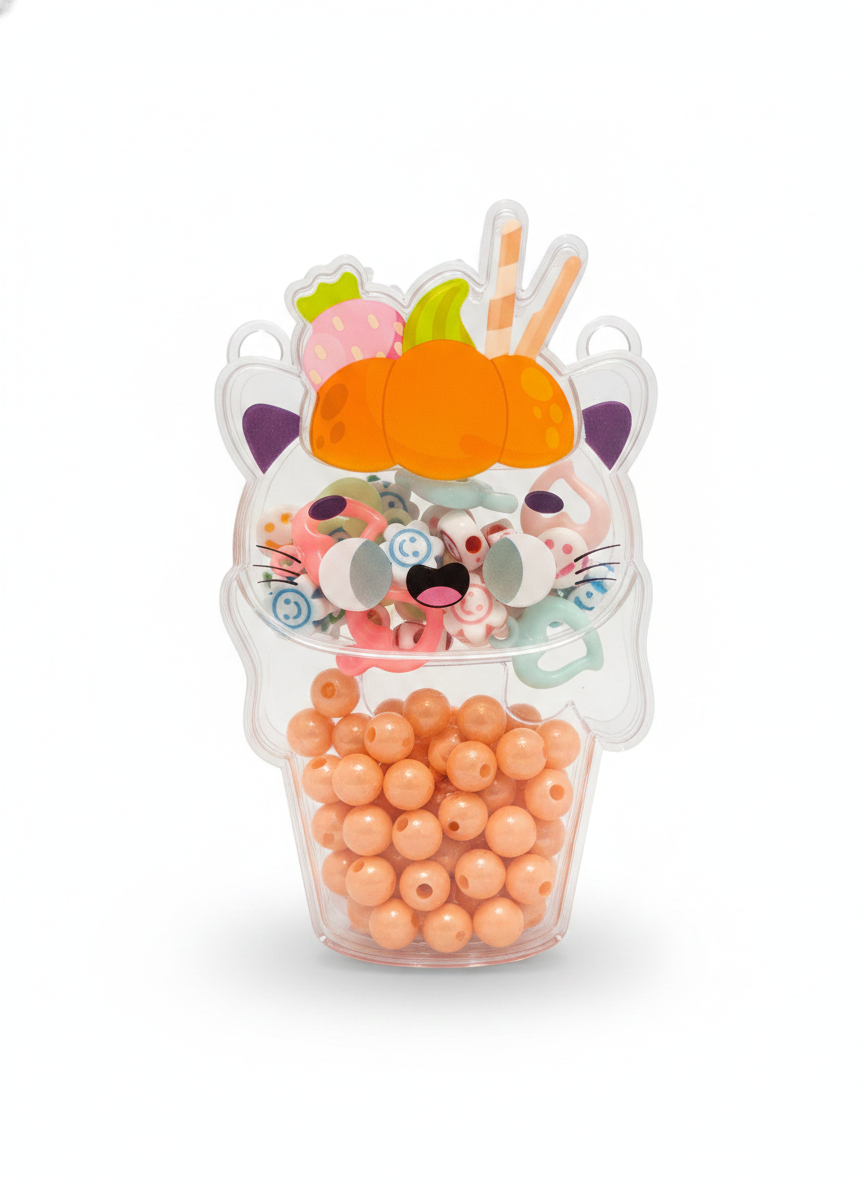 Cute Cartoon Head DIY Charm & Bead Kit