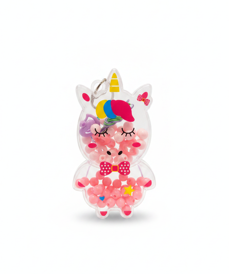 Unicorn Shaker Keychain Charm