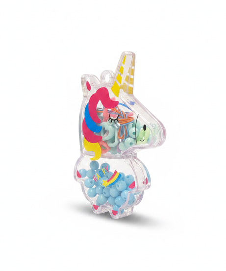 Happy Unicorn Shaker Keychain