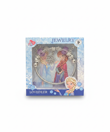 LOVEDEER Frozen Elsa & Anna Charm Bracelet Jewelry