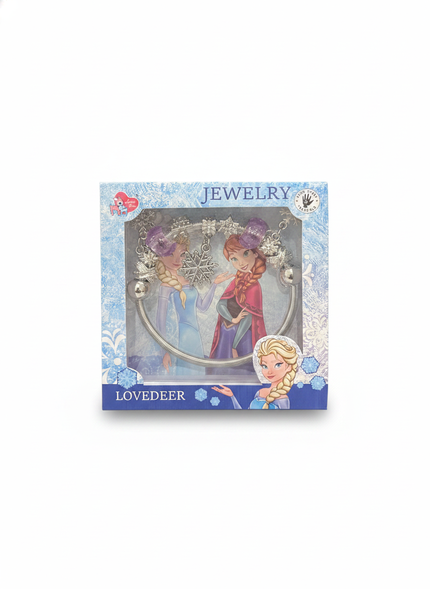 LOVEDEER Frozen Elsa & Anna Charm Bracelet Jewelry
