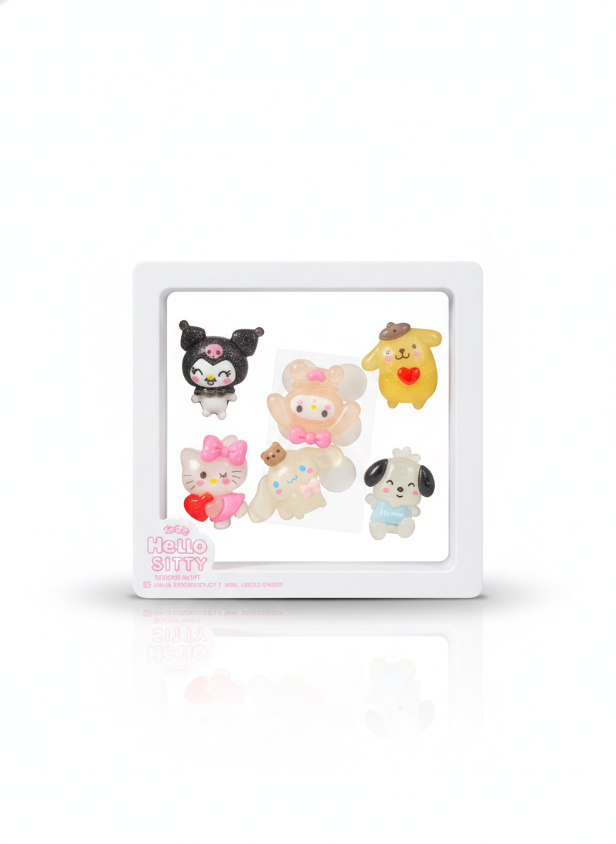 Sanrio Characters Collectible Mini Figures Display Set