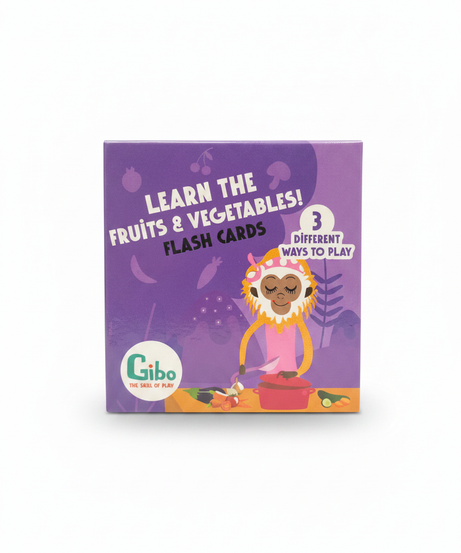Gibo Learn the Fruits & Vegetables Flash Cards
