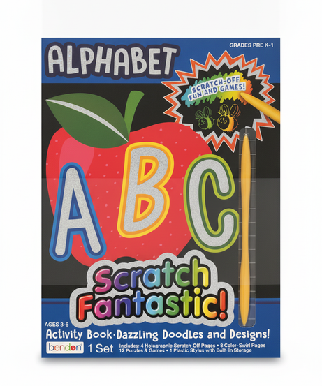 Alphabet Scratch Fantastic! Activity Book: Dazzling Doodles and Designs!