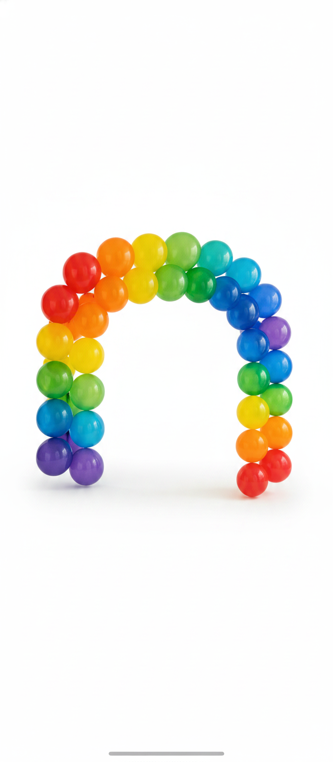 Rainbow Balloon Arch Decoration Kit