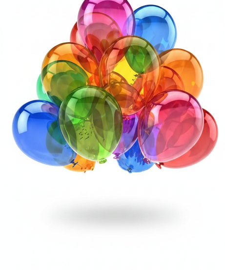 1 pcs Colorful Crystal Party Balloons, 25.4cm Rainbow Party Latex Balloons