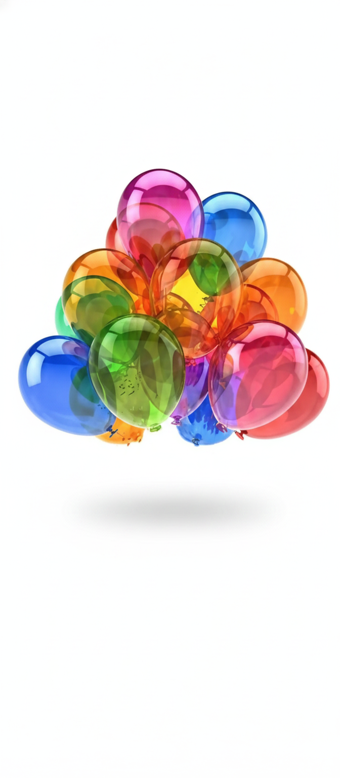 1 pcs Colorful Crystal Party Balloons, 25.4cm Rainbow Party Latex Balloons