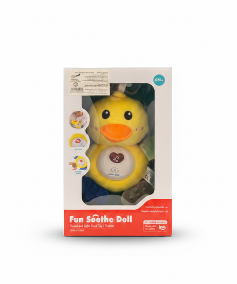Fun Soothe Doll - Sound and Light Duck Toy / Teether (Soothe And Glow)