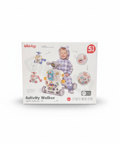 Bibi-inn 5-in-1 Activity Walker Ride On and Scooter