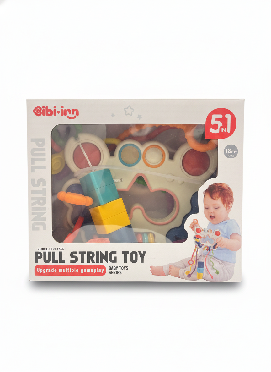 Bibi-inn 5-in-1 Pull String Toy (Baby Toys Series)