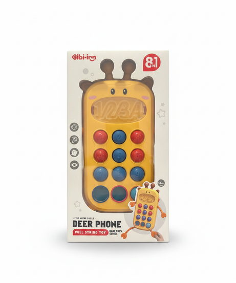Bibi-inn Deer Phone Pull String Toy