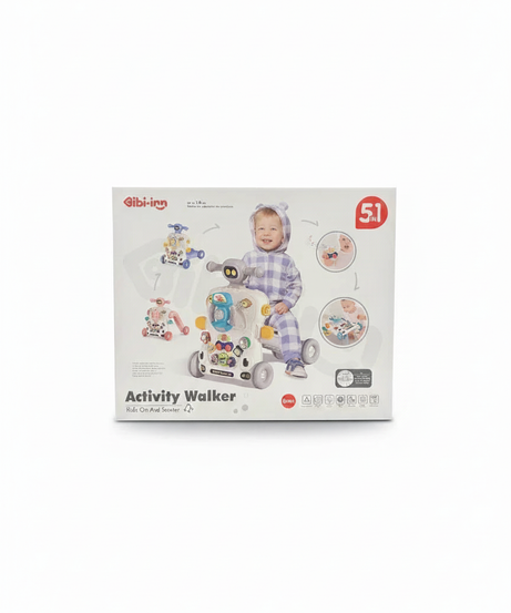Gibi-inn 5-in-1 Activity Walker Ride On And Scooter