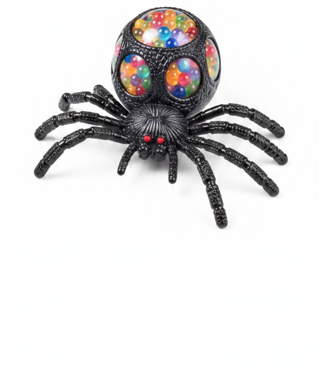 Halloween Realistic Black Spider Squishy Toy, Grape Ball Squeeze Fidget Toy