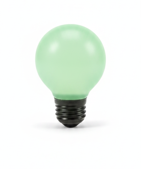 Squishy Glow-In-The-Dark Bulb Squeeze Toy - Light-Emitting Sensory Decompression Squeeze