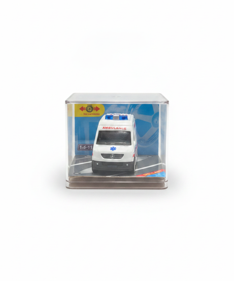 Die-Cast Ambulance Toy with Pull Back Function