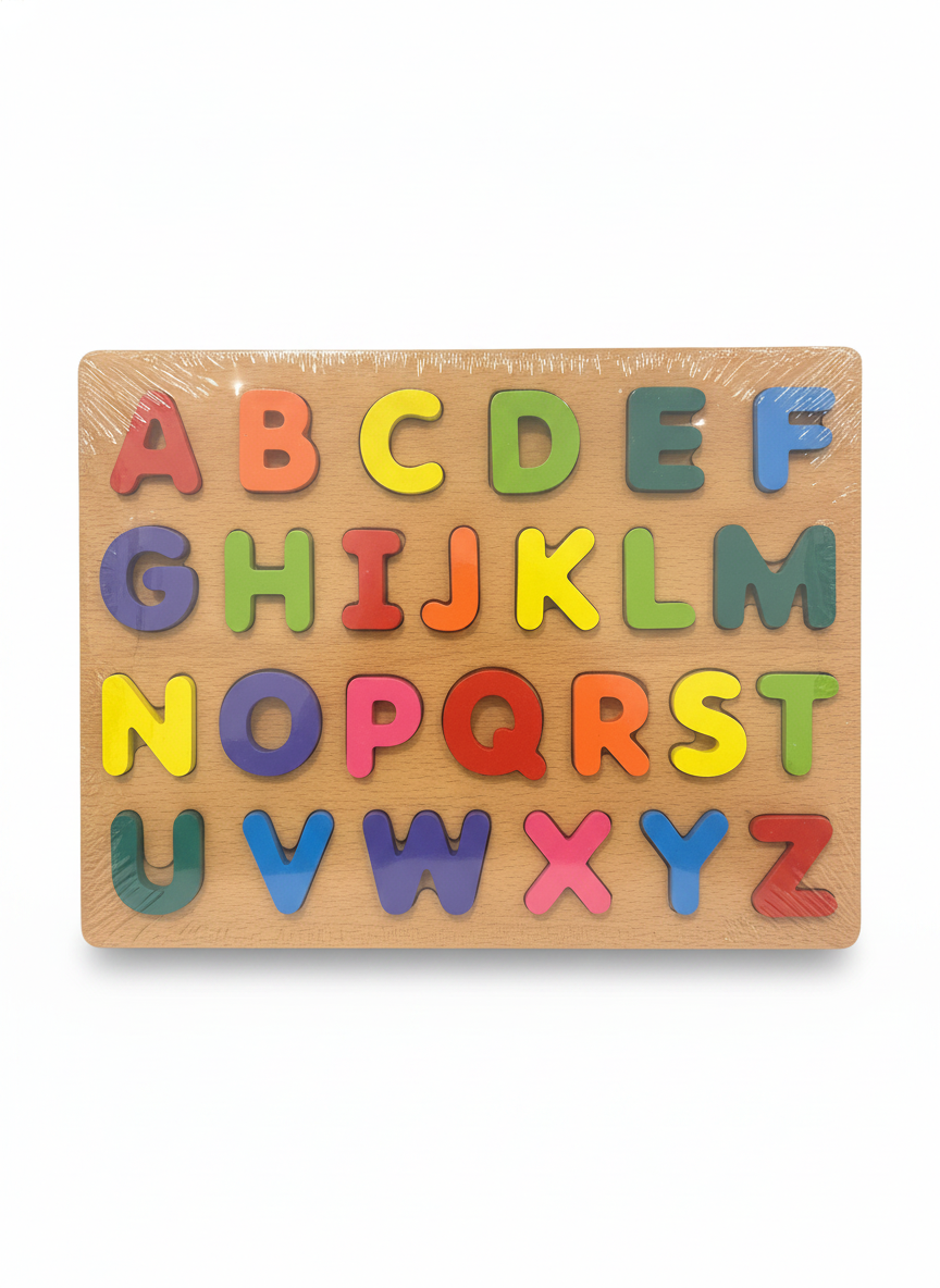 Wooden Alphabet Letter Puzzle Board