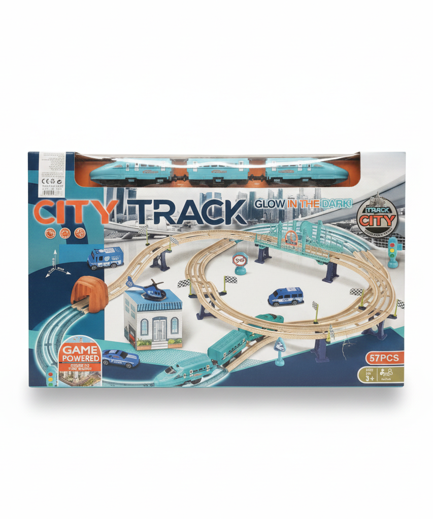 CITY TRACK Glow in the Dark! Play Set