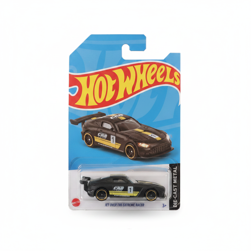 Hot Wheels Fly Over The Extreme Racer Car