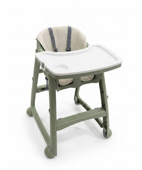 Modern Baby High Chair with Tray and Storage