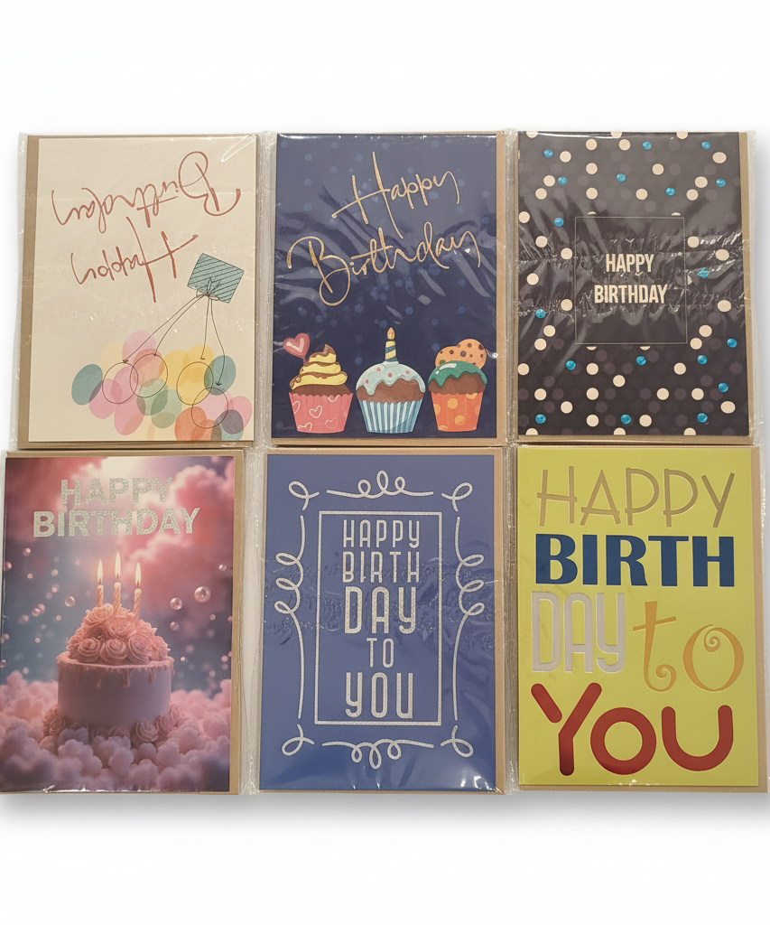 Assorted Happy Birthday Greeting Cards Collection