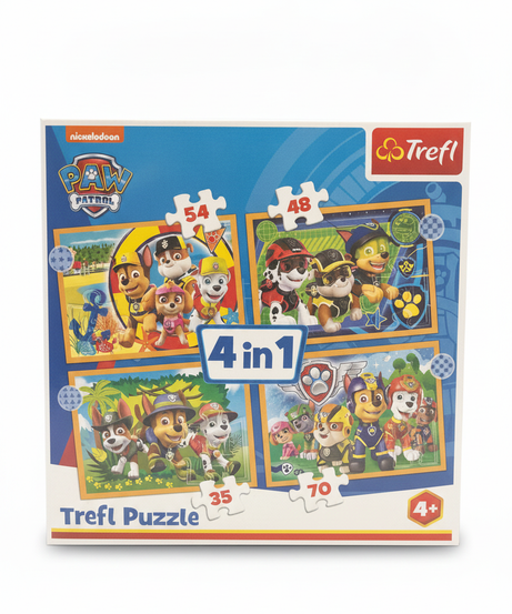Nickelodeon PAW PATROL 4 in 1 Trefl Puzzle