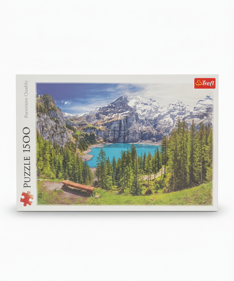 Trefl 1500 Piece Premium Quality Jigsaw Puzzle - Mountain Lake Scenery