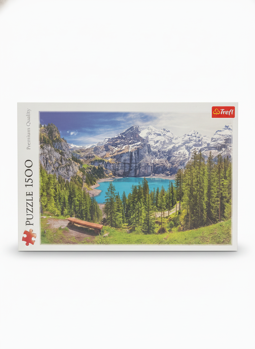 Trefl 1500 Piece Premium Quality Jigsaw Puzzle - Mountain Lake Scenery