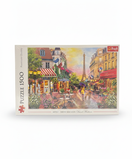 Trefl 1500 Piece Premium Quality Jigsaw Puzzle - Parisian Street Scene by David Maclean