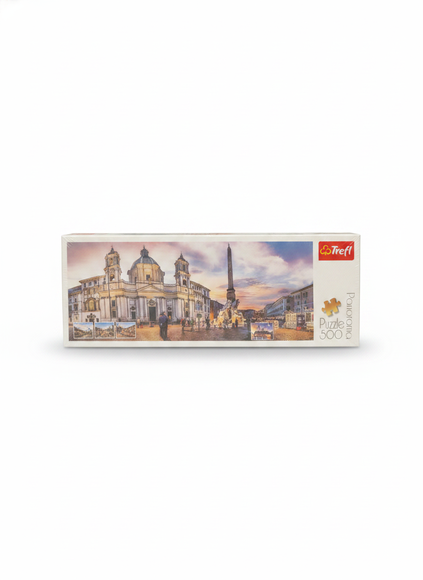 Trefl Panorama Puzzle 500: Roman Cityscape at Sunset