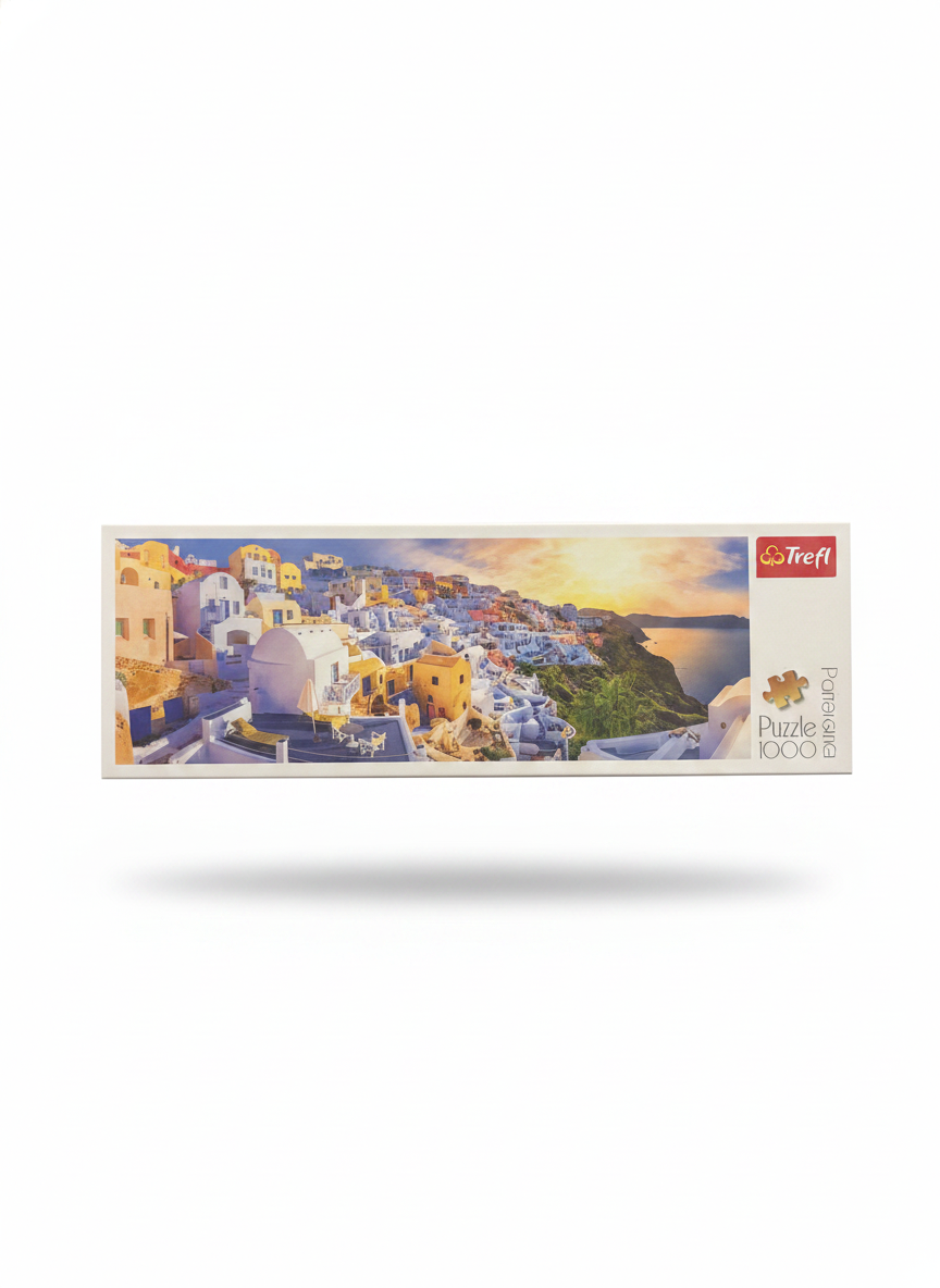 Trefl Panorama Puzzle - Santorini Sunset 1000 Pieces