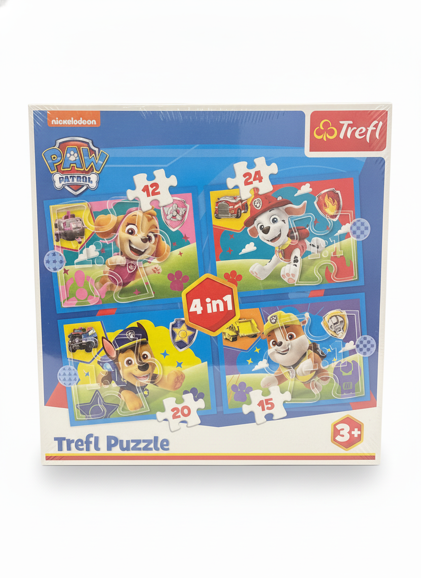 Trefl Paw Patrol 4-in-1 Jigsaw Puzzle Set