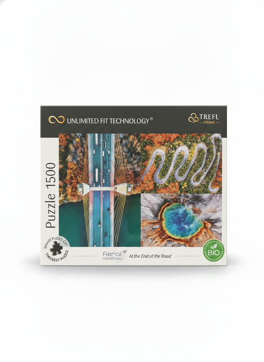 Trefl Prime 1500 Piece Jigsaw Puzzle - Aerial Mindblow: At the End of the Road